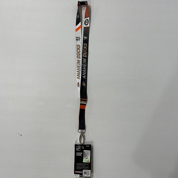 🏒3/$15🏒 Anaheim Ducks JF Sports NHL Breakaway Lanyard 17" - NEW - Picture 1 of 5